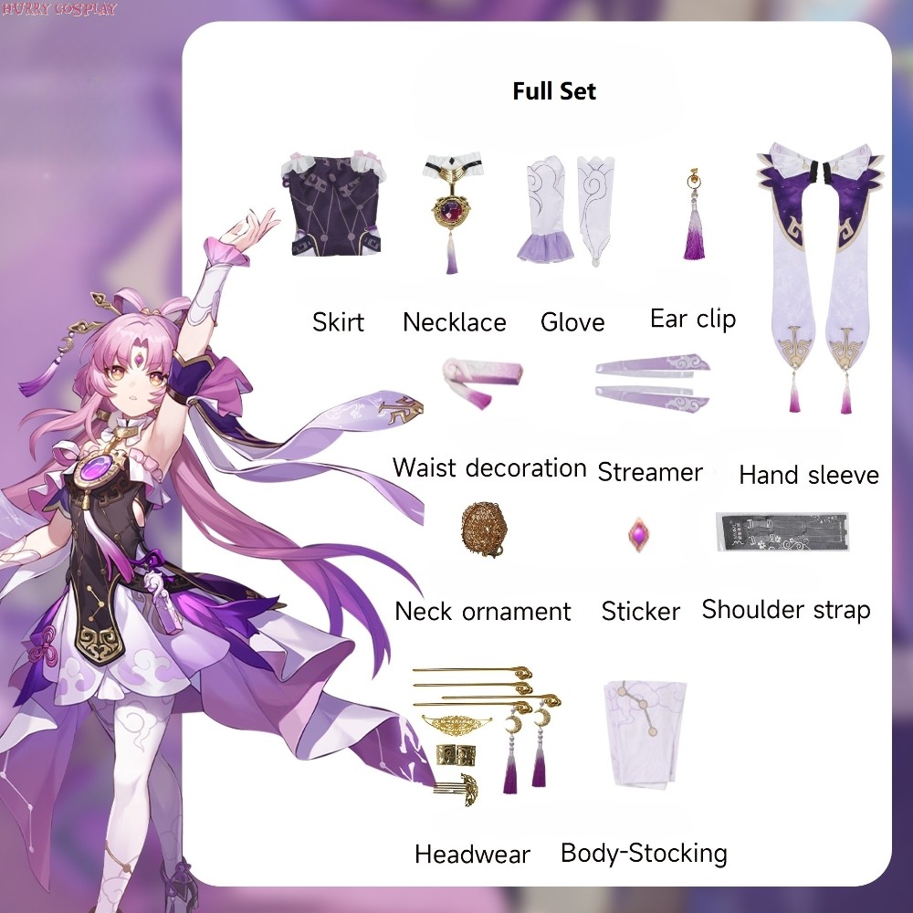 Game Cosplay,Honkai: Star Rail,Maid,Honkai Star Rail Fu Xuan Cosplay Costume